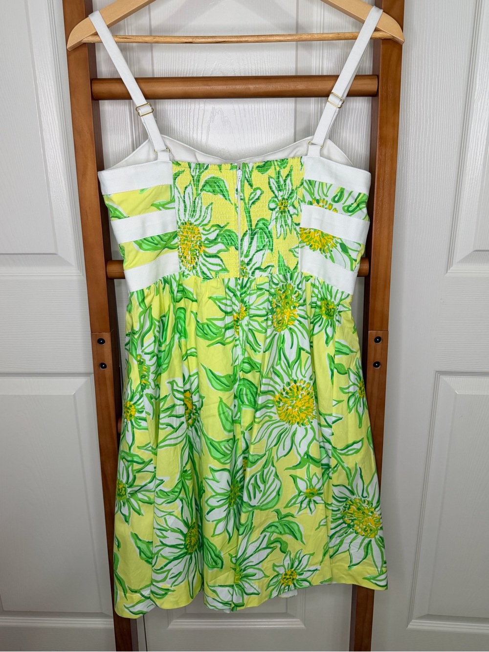 Lilly Pulitzer Cheri Dress Limoncello Sunbelievable Triple Bow Sundress Size 4 - Picture 8 of 10